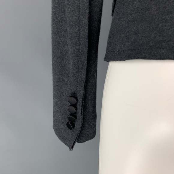 DOLCE & GABBANA Size 6 Grey Virgin Wool Jacket Blazer - Picture 5 of 7